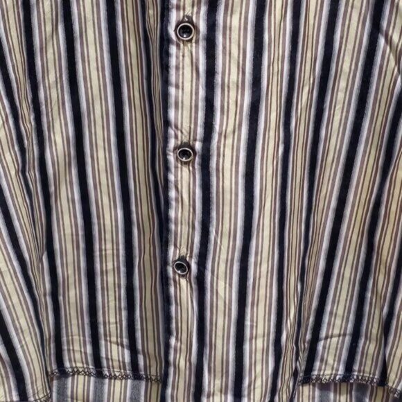 Tommy Bahama Striped Silk Button-Down Luxury Men's Shirt Large - Picture 7 of 12